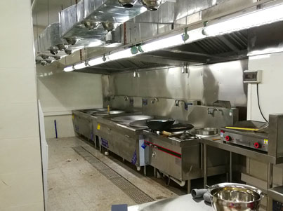 学校食堂ky登录工程施工现场