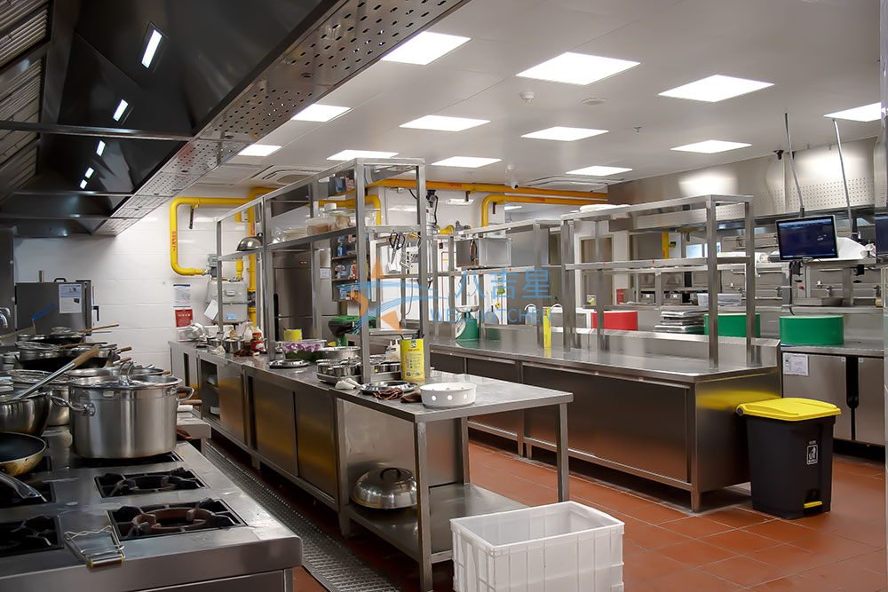 200-300人医院食堂ky登录工程3d效果图