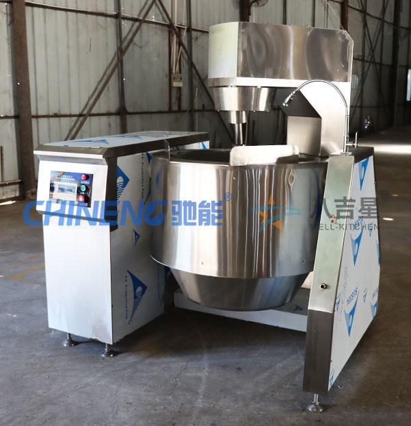 商用电磁行星搅拌炒菜机实拍图