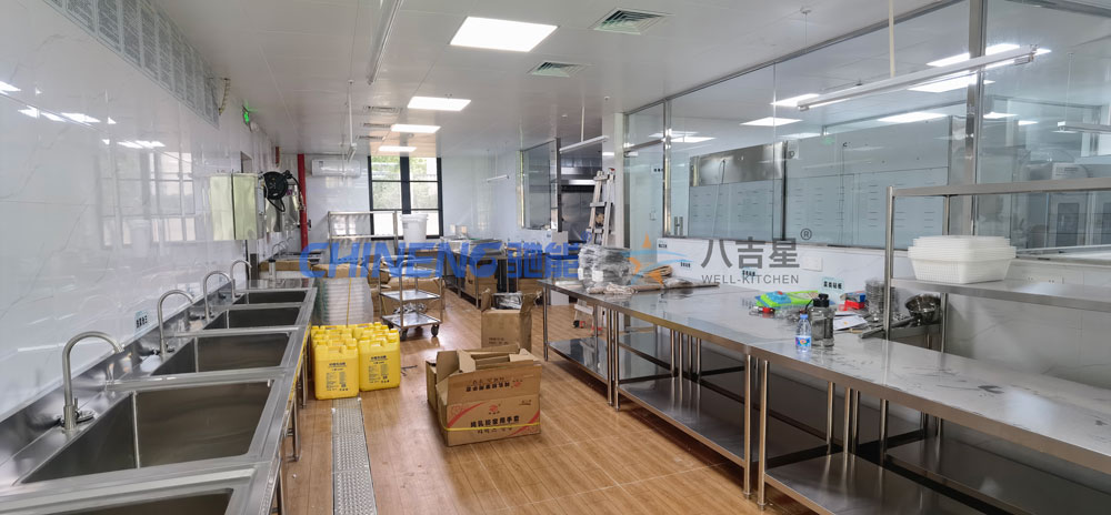 200-300人基础版智能食堂ky登录工程3d效果图