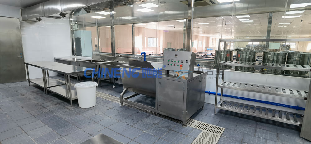 200-300人标准版智能食堂ky登录工程3d效果图