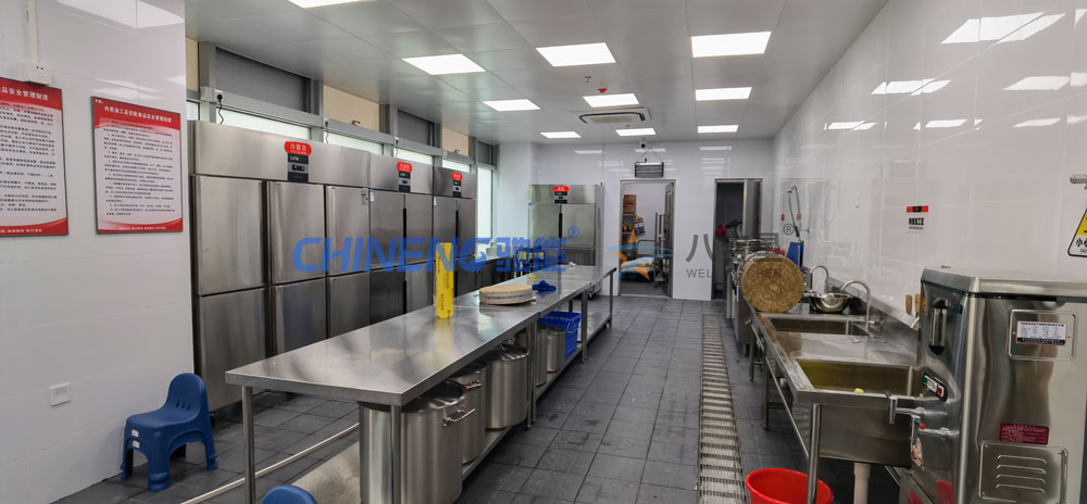 200-300人基础版智能食堂ky登录工程3d效果图