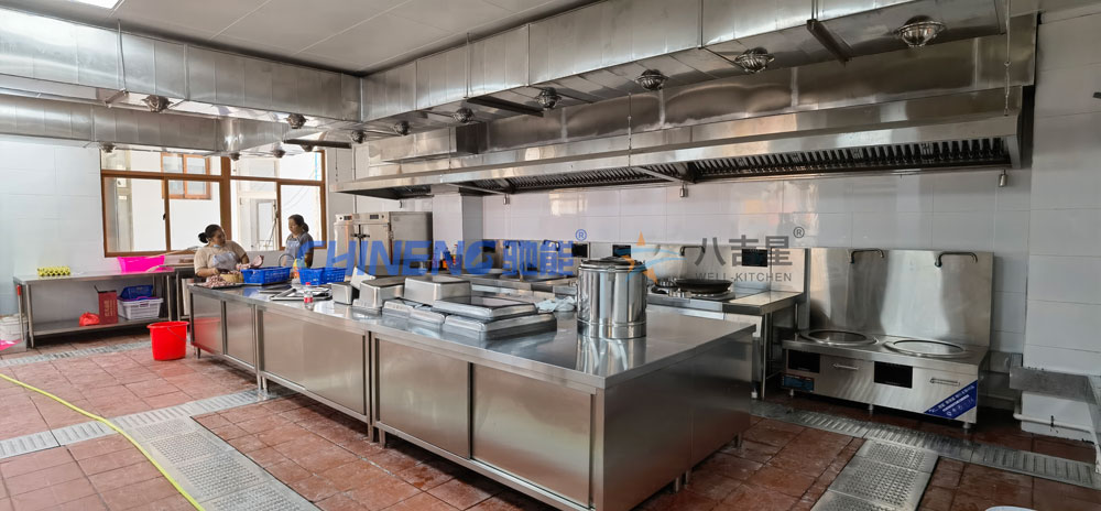 200-300人标准版智能食堂ky登录工程3d效果图