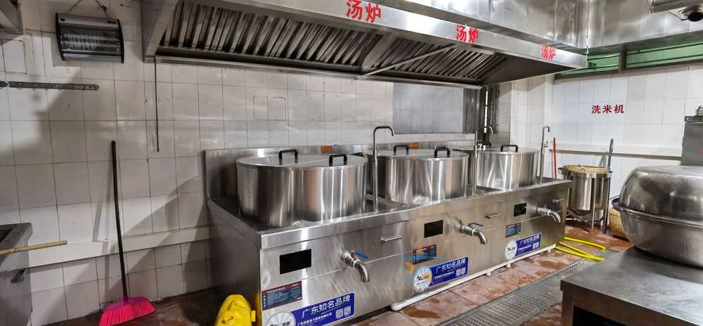 虎门捷胜小学食堂ky登录烹饪区一体式煲汤炉
