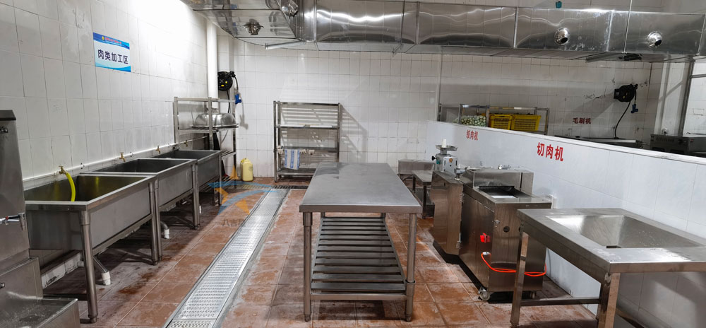 虎门捷胜小学食堂ky登录肉类粗加工区