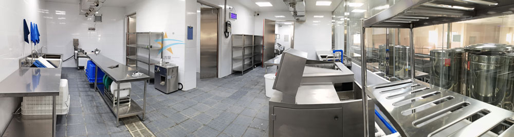 原尚物流员工食堂ky登录食材粗加工区