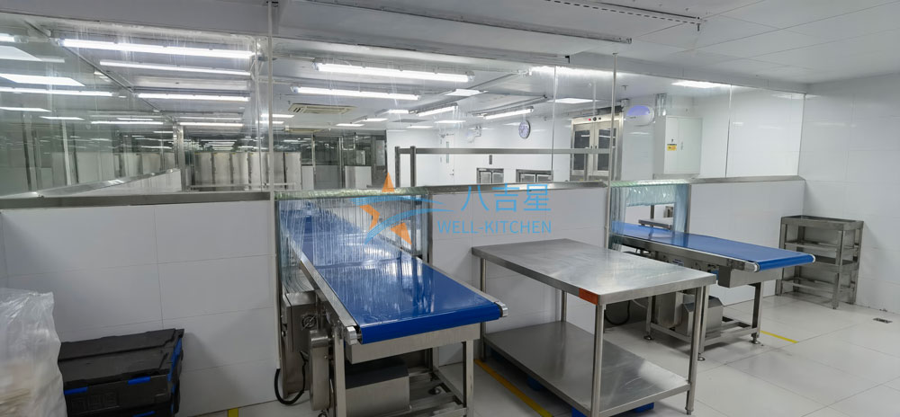 南山鑫辉餐饮中央ky登录分餐包装区