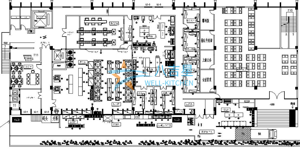 深圳南山鑫辉餐饮熟食中心中央ky登录设计图