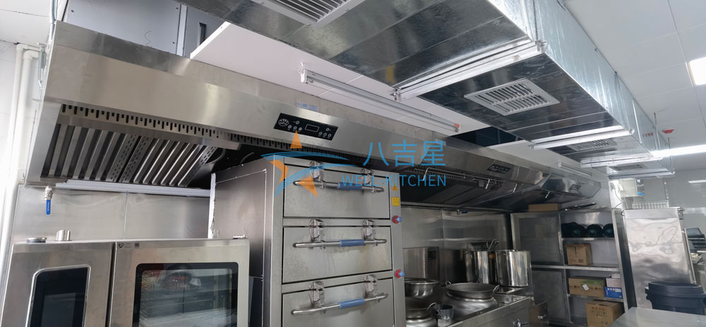 深圳贝特瑞31楼贵客接待ky登录工程油烟抽排及鲜风系统