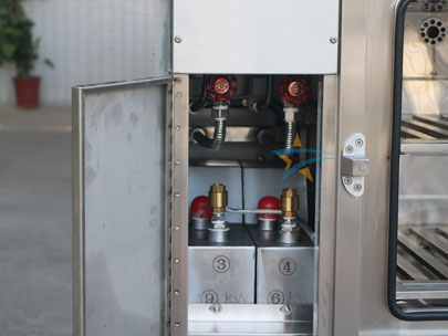 连锁式餐饮蒸柜实拍图