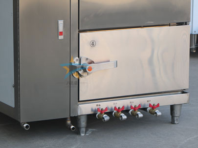 连锁式餐饮蒸柜实拍图