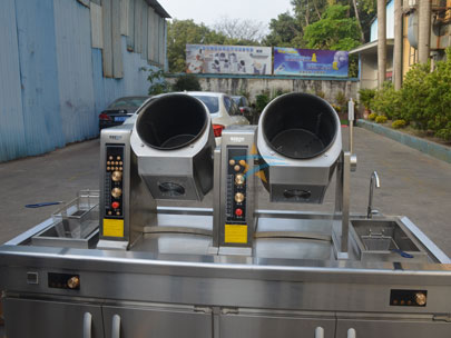 商用滚筒式炒菜机实拍图