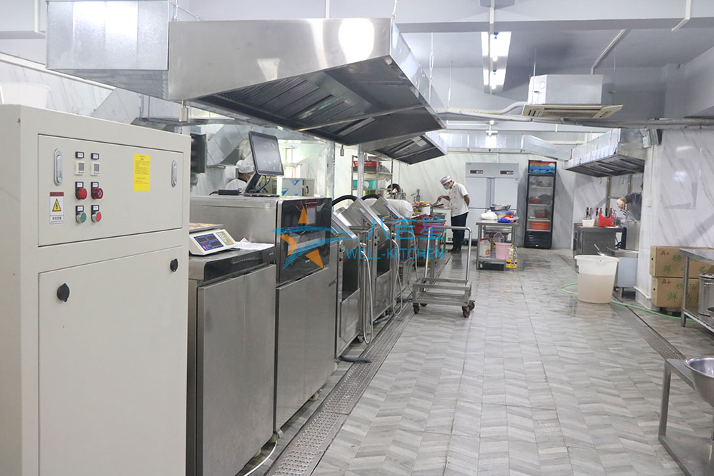 200-300人公司食堂ky登录工程3d效果图