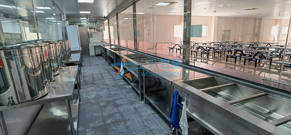 200-300人大型食堂ky登录工程3d效果图