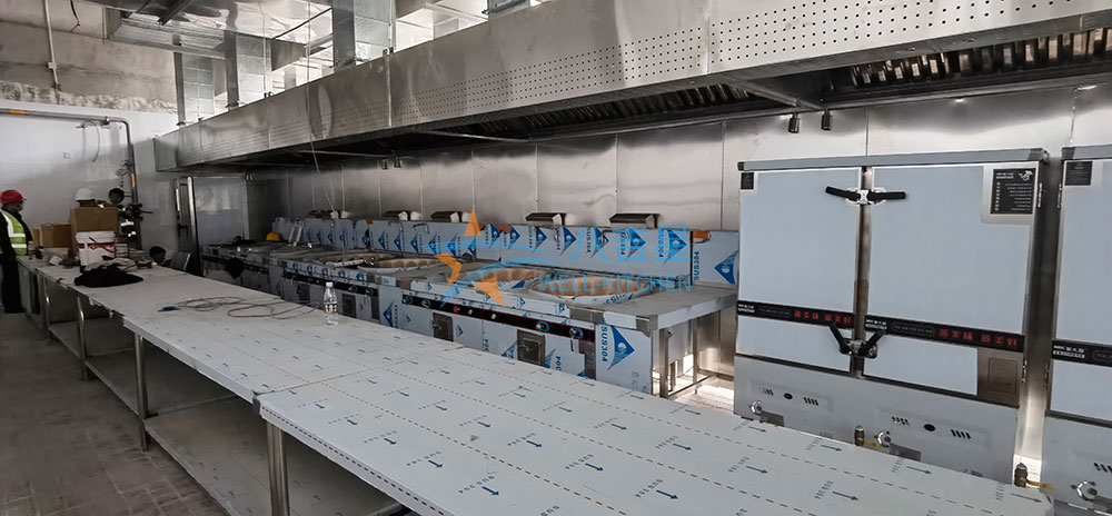 200-300人大型食堂ky登录工程3d效果图