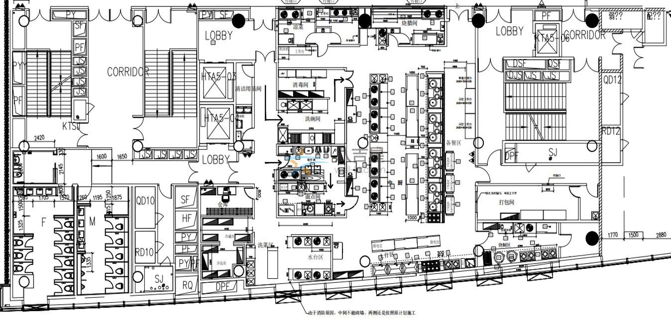 餐饮ky登录工程平面设计图
