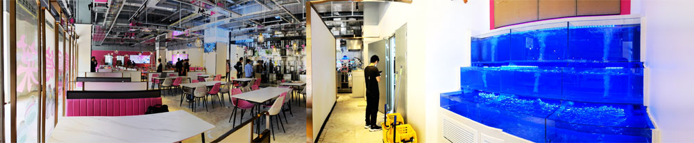 深圳盐田天降美食机器人中餐厅全景图 深圳盐田天降美食机器人中餐厅全景图