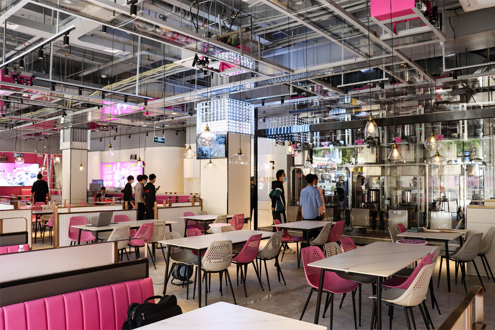 深圳盐田天降美食机器人中餐厅就餐区 深圳盐田天降美食机器人中餐厅就餐区