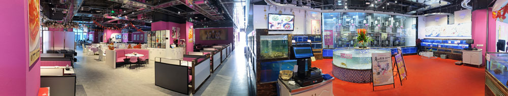 广州天降美食机器人中餐厅全景图 广州天降美食机器人中餐厅全景图